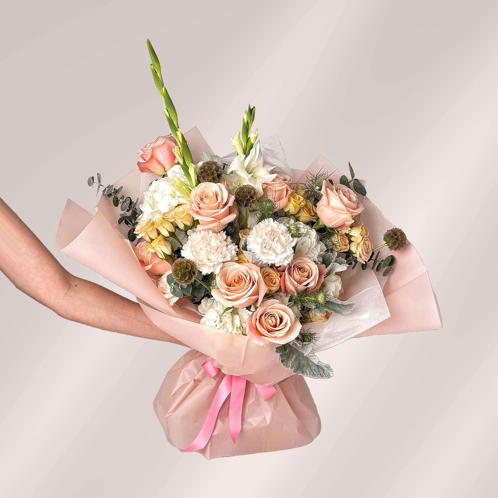 Signature bouquet collection. Blush color