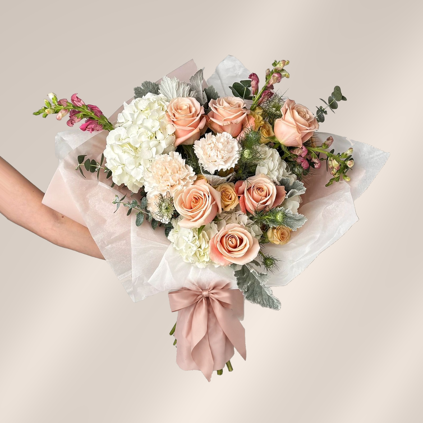 Signature bouquet collection. Blush color